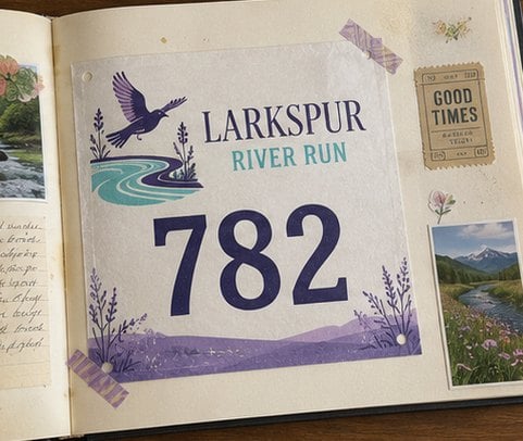 Promotional custom race bibs with company logo