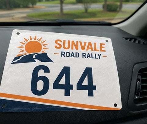 Race bibs with logo printing